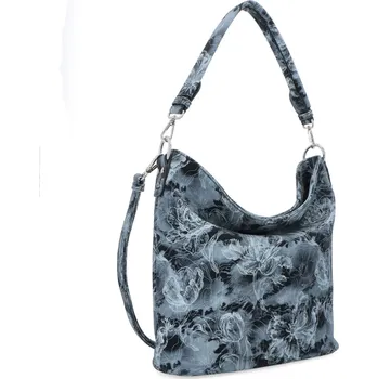 Kabelka Kabelka Hobo Carmelo 4344 - černá s květinami