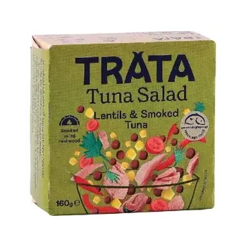 konzervovaná ryba Salát s uzeným tuňákem a čočkou 160 g