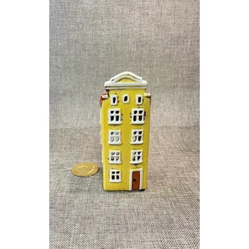 Svícen Keramický domeček žlutý (Keramický domeček žlutý)