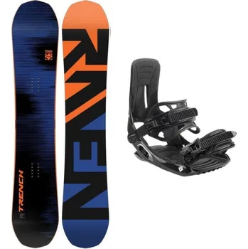 Snowboard Raven Trench Carbon pánský snowboard + Hatchey Tactic snowboardové vázání 162W cm + white/black EU 39-46 + DÁREK + Doprava ZDARMA