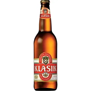 Pivo Klasik světlé výčepní pivo 20x500ml vratná láhev 10l