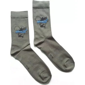 Pánská móda Ponožky s rybářským motivem 4 (Zelené rybářské ponožky)