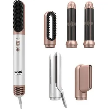 Elektrický kartáč na vlasy Wad Combo 6 in 1 Hair Dryer - Kulma, horkovzdušný kartáč a fén, žehlicí kartáč, žehlička