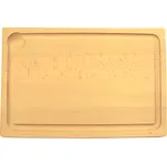 Qluxx Prkénko obdélník s drážkou, dřevo