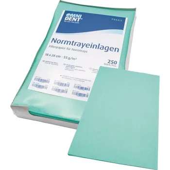 Barevný papír OMNIDENT Filtrační Papír Světle Zelený 18x28cm 250ks