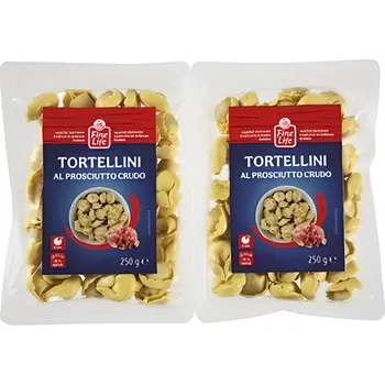 Fine Life Tortellini se šunkou 2 x 250 g 500g