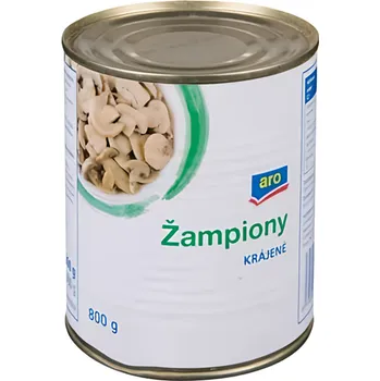 konzervovaná zelenina ARO Žampiony krájené 850ml