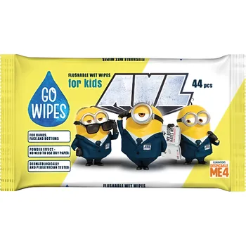 Dětský vlhčený ubrousek GoWipes Vlhčený toaletní papír s motivem Mimoňů 44ks