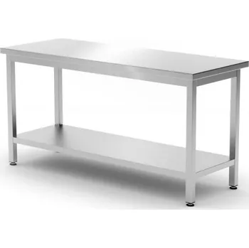 Hendi Pracovní stůl s policí, montovaný 1600x600x(H)850 mm