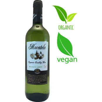 Víno Macatela BIO Airen, Organic Vegan bílé suché 750ml