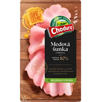 salám Chodura Medová šunka výběrová (87% masa) 100g