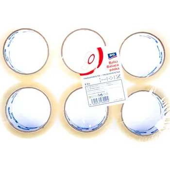 Lepicí páska ARO Páska balicí transparentní 6ks