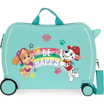 JOUMMABAGS Dětský kufřík na kolečkách - odražedlo - Tlapková patrola - Be Happy