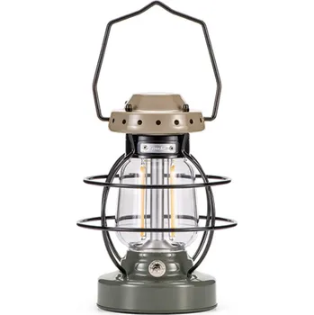 Stojací lampa Star Track retro kempingová LED lampa velikosti M s plynulým stmíváním, výdrží až 55 hodin a nabíjením přes USB-C. Kompaktní a stylové světlo vhodné pro kempování, zahradu i domov.