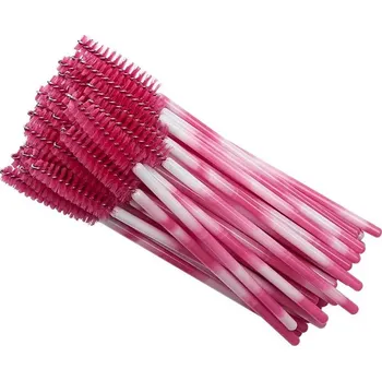 Péče o řasy a obočí Jednorázové kartáčky na řasy a obočí | kosmetické nástroje 50 ks - Růžová