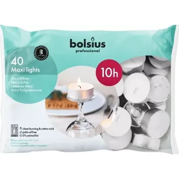 Svíčka Čajová svíčka Bolsius 40 ks 10 hod (22x57 mm)