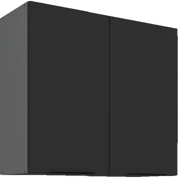 Kuchyňská skříňka 80 G-72 2F, Horní kuchyňská skříňka Aria černá/antracit