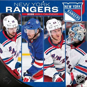Kalendář JF Turner Kalendář New York Rangers NHL 2026 Wall Calendar