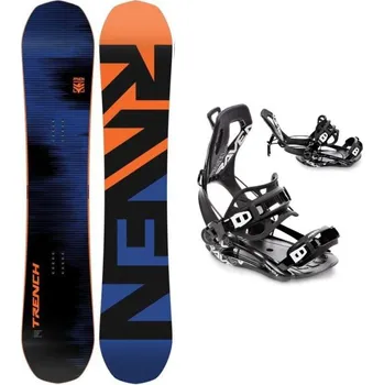 Snowboard Raven Trench Carbon pánský snowboard + Raven Fastec FT360 black vázání 162W cm + XL (EU 43-46) + DÁREK + Doprava ZDARMA