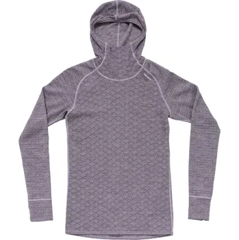 Dámské termoprádlo Dámské funkční triko Devold Kvitegga Merino 230 Hoodie Wmn Velikost: S / Barva: fialová