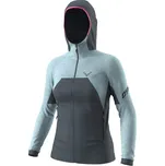 Dámská mikina Dynafit TOUR WOOL THERMAL HOODED JACKET - tmavě šedá/modrá M