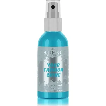 Speciální výtvarná barva Perleťový sprej na tmavý textil, 100ml - světle modrá