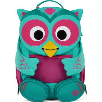 Dětský batoh Affenzahn Dětský batoh do školky Large Friend Owl- turquoise 8l