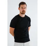 Černé pánské triko s krátkým rukávem nanosilver® Velikost: M