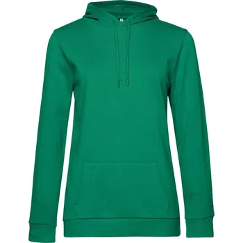 Dámská mikina B&C Dámská mikina s kapucí #Hoodie Barva: Zelená, Velikost: L