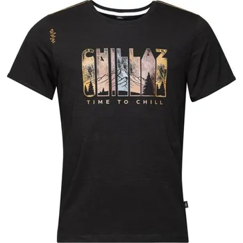 Pánská móda Pánské tričko Chillaz Time to Chill Velikost: XXL / Barva: černá