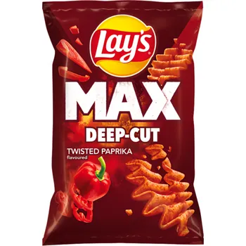 Chips Lay's Max Deep-Cut s příchutí papriky 120g