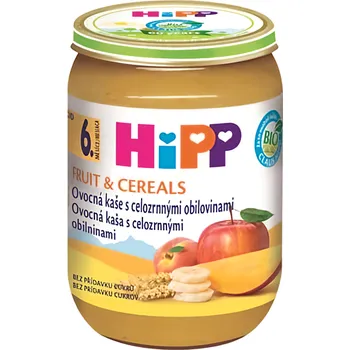 Dětská kaše HiPP BIO Ovocná kaše s celozrnnými obilovinami 190g