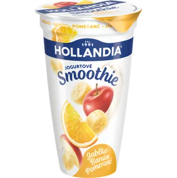 Mléko Hollandia Jogurtové smoothie banán, jablko, pomeranč 230g