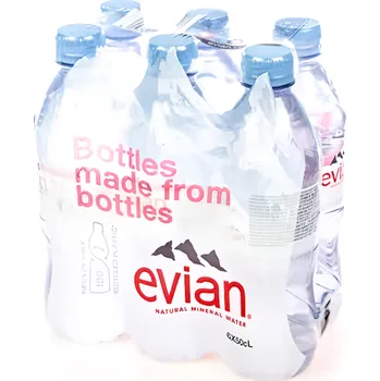 Voda Evian Voda neperlivá, PET 6x500ml 6ks