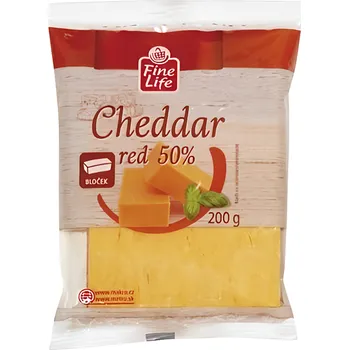 Fine Life Red Cheddar 50 % bloček 200g