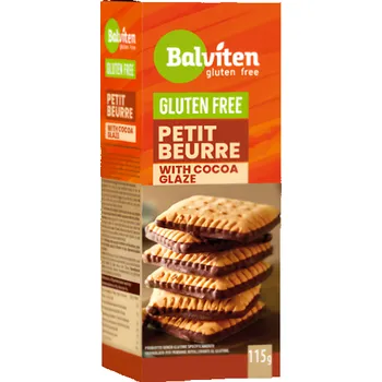 Balviten Máslové sušenky s kakaovou polevou polomáčené bez lepku 115g