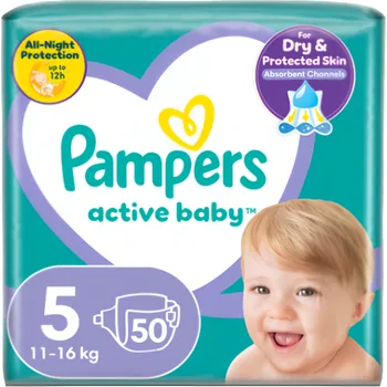 Dětské zboží Pampers Plenky Active baby vel. 5 (11-16 kg) 50ks