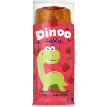 Trvanlivě pečivo Dinoo sváča s náplní malinovou 60g