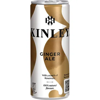 Limonáda Kinley Ginger Ale plech 250ml