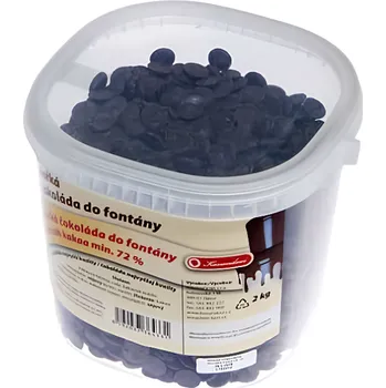 Čokoláda Kovandovi Čokoláda do fontány hořká 72% 2kg
