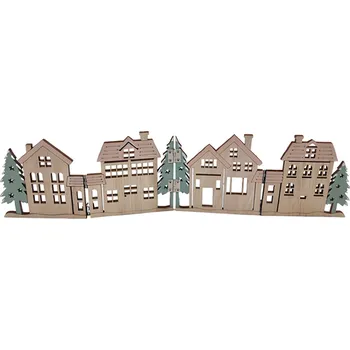 Svíčka Seizis Městečko se stromy skládací, 58cm