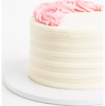 Bílá vyšší dortová podložka kruh 33cm F81360