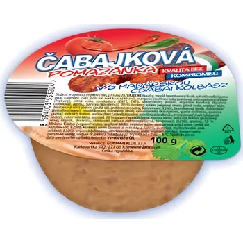 Rostlinná pomazánka Gurmán Klub Čabajková pomazánka 100g