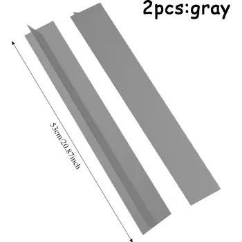 Silikonová těsnící páska do kuchyně | Těsnění - šedá 53 cm 2 ks