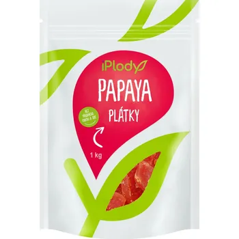 Sušené ovoce iPlody Papaya plátky natural 1kg