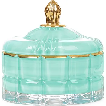 Svíčka Côte Noire – Art Deco svíčka Tiffany Blue & Gold s vůní Persian Lime