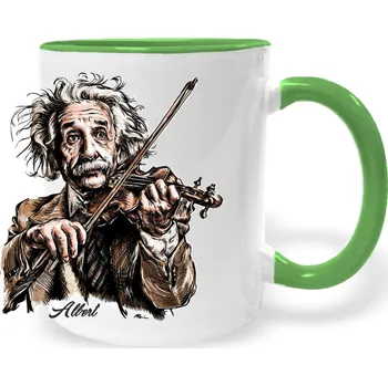 Hrnek - Albert a housle Barva: Zelená