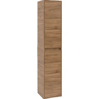 Koupelnový nábytek Villeroy & Boch Skyla - Vysoká skříňka 1700x350 mm, panty vlevo, Oak Kansas C80100RH