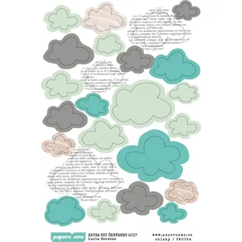 samolepka Papero amo - Samolepky arch - BAREVNÉ LÉTO / Oblaka