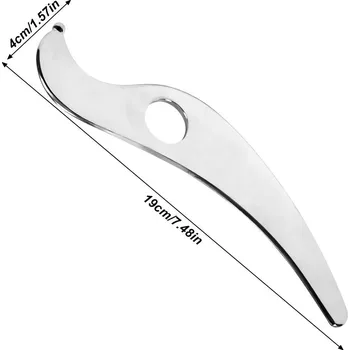 Masážní přípravek Nerezový masážní kámen gua sha | relaxace - B.